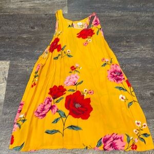 Old Navy Yellow Floral Tank size XS